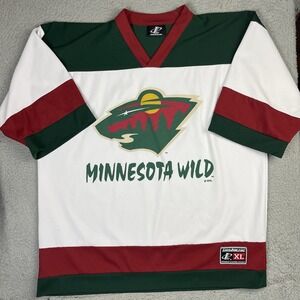 Vintage Minnesota Wild Hockey Jersey Logo Athletic Y2K Size XL